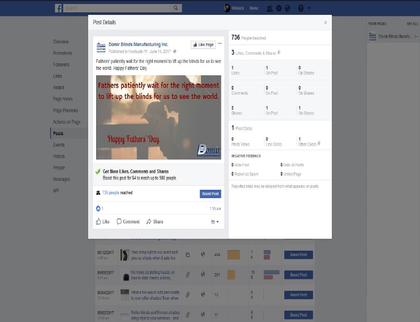 Facebook post sample by Winluck Wong, New Brunswick social media management