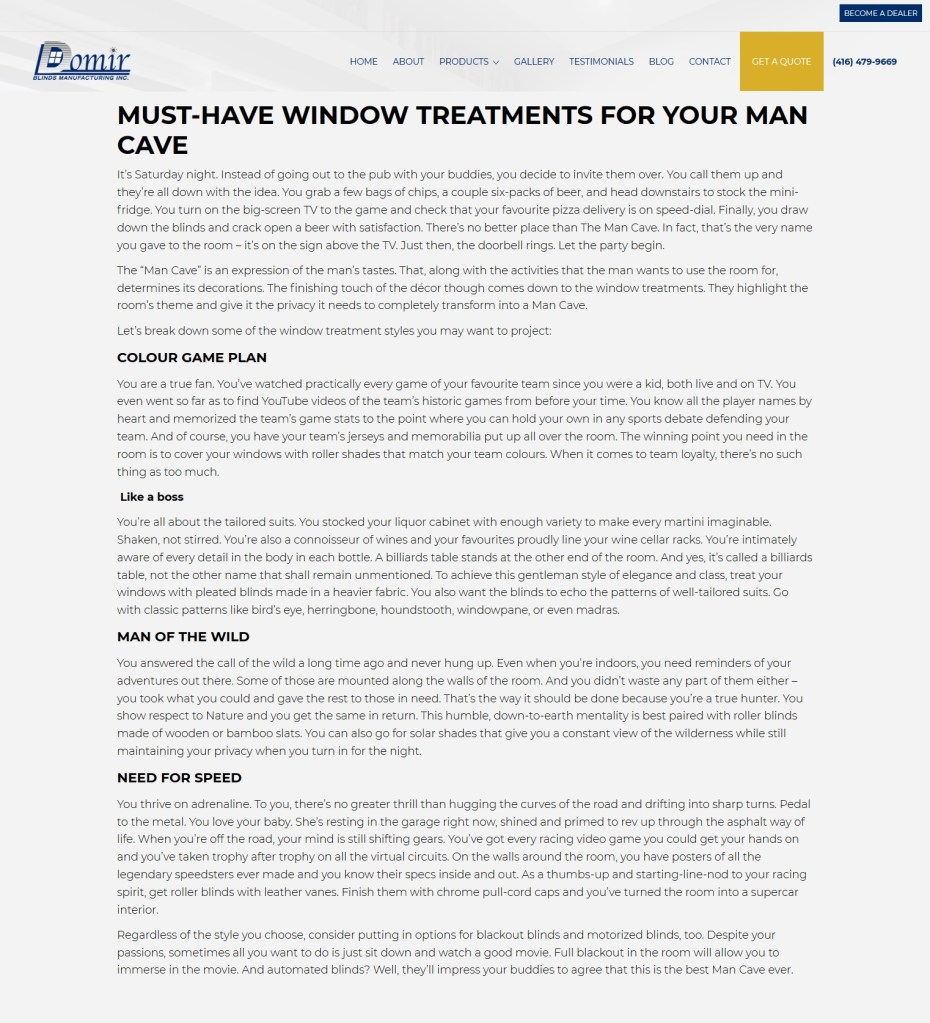 Blog post sample by Winluck Wong, New Brunswick blogging services